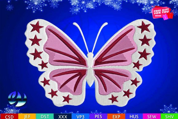 Butterfly Embroidery Design, 10 Formats Review