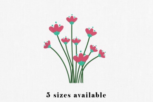 Cute Pink Flower Embroidery Design Review