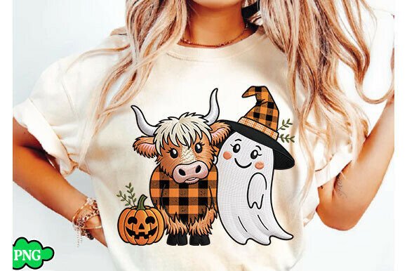 Faux Embroidery Cute Fall Highland Cow Review
