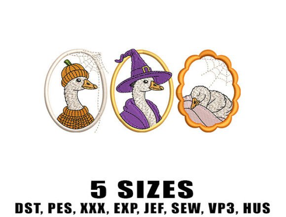 Goose Oval Frame Embroidery Design Review