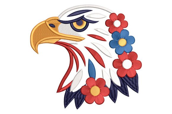 Patriotic Eagle Floral Embroidery Design Review