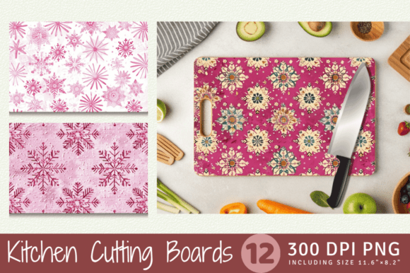 Pink Snowflakes Embroidery Cutting Board Review