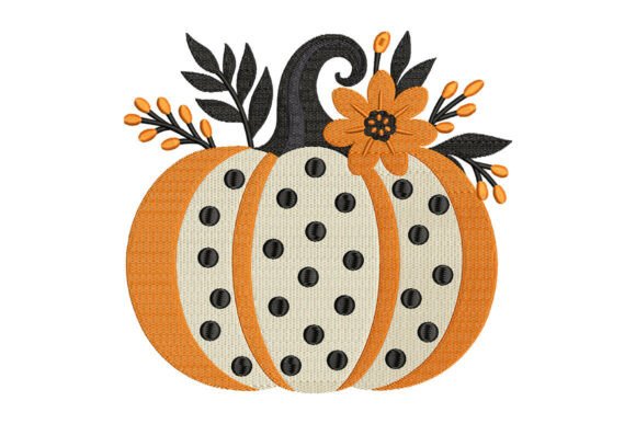 Polka Dot Pumpkin with Floral Embroidery Review