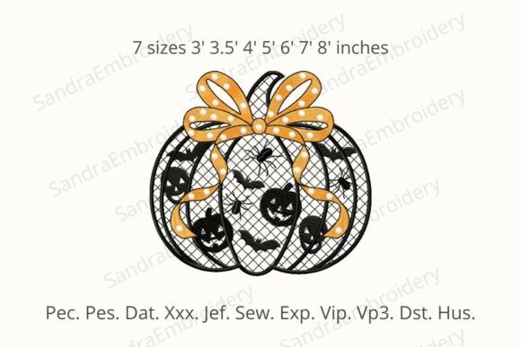 Pumpkin with Bow Machine Embroidery Design Review