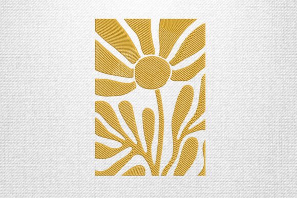 Review: Minimal Yellow Daisy Embroidery Art for Craft Fairs