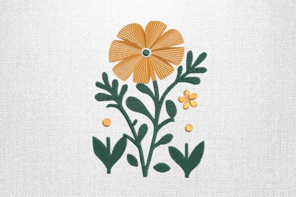 Review: Yellow Flower Embroidery Design for Boutique Sweatshirts