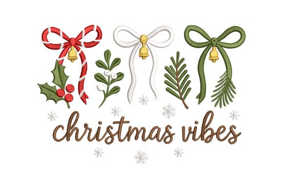 Reviewing Christmas Vibes Bow Embroidery for Holiday Sales