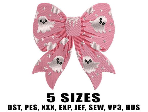 Reviewing the Ghosty Pink Bow Embroidery Design