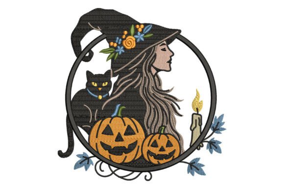 Reviewing the Witch Cat Pumpkin Embroidery Design