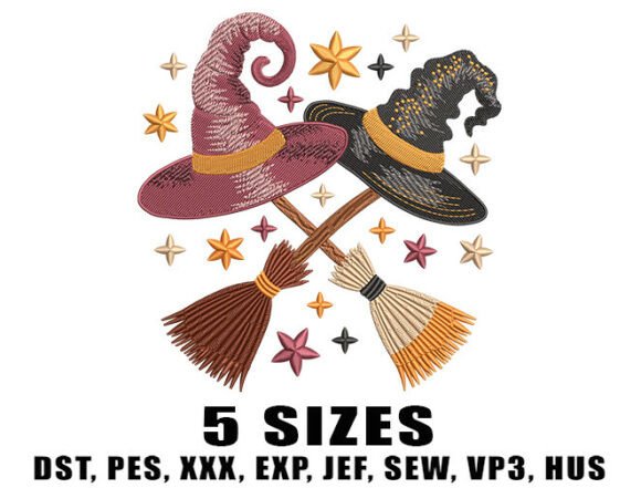 Reviewing the Witch Hat Broom Embroidery Design
