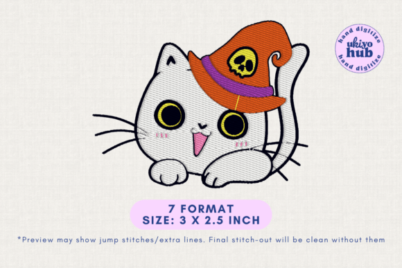 Spooky Skull Halloween Cat Embroidery Review